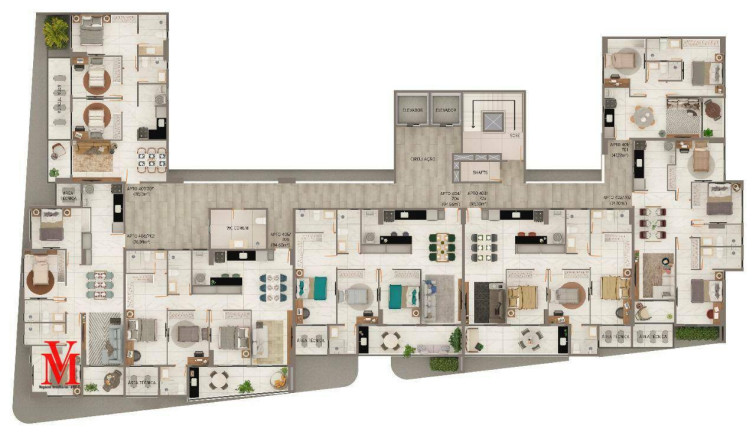 Imagem Apartamento com 2 Quartos à Venda, 76 m² em Tambaú - João Pessoa