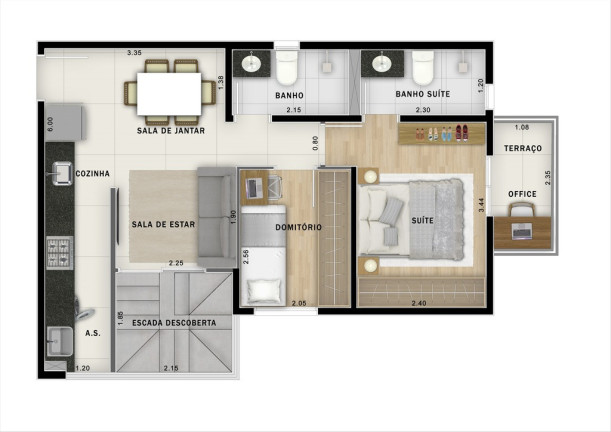 Imagem Imóvel com 2 Quartos à Venda, 101 m² em Jardim - Santo André Imagem Imóvel com 2 Quartos à Venda, 101 m² em Jardim - Santo André