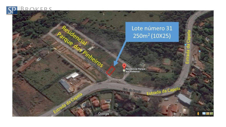 Terreno à Venda, 250 m² em Residencial Parque Dos Pinheiros - Vinhedo