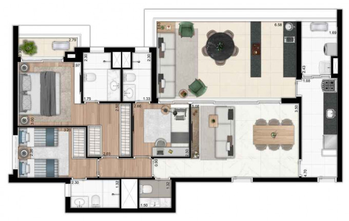 Imagem Apartamento com 3 Quartos à Venda, 120 m² em Vila Dom Pedro I - São Paulo