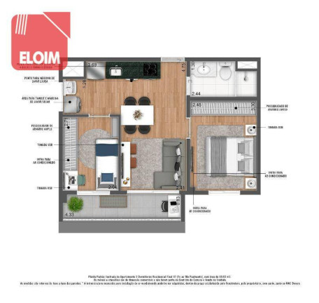 Imagem Apartamento com 2 Quartos à Venda, 40 m² em República - São Paulo Imagem Apartamento com 2 Quartos à Venda, 40 m² em República - São Paulo