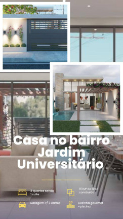 Imagem Casa com 3 Quartos à Venda, 113 m² em Jardim Universitário - Cuiabá Imagem Casa com 3 Quartos à Venda, 113 m² em Jardim Universitário - Cuiabá