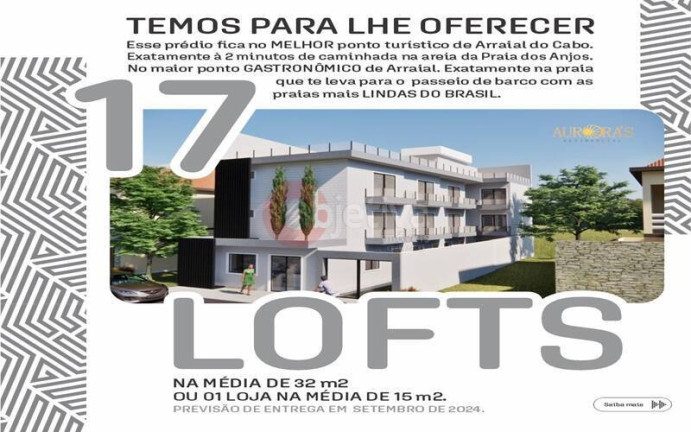 Loft com 1 Quarto à Venda, 32 m² em Praia Dos Anjos - Arraial Do Cabo