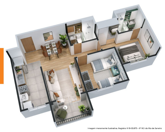 Imagem Apartamento com 2 Quartos à Venda, 54 m² em Taquara - Rio De Janeiro