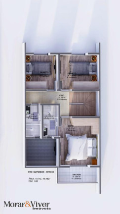 Imagem Sobrado com 3 Quartos à Venda, 145 m² em Uberaba - Curitiba