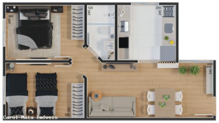Imagem Apartamento com 2 Quartos à Venda, 44 m² em Bom Retiro - Betim Imagem Apartamento com 2 Quartos à Venda, 44 m² em Bom Retiro - Betim