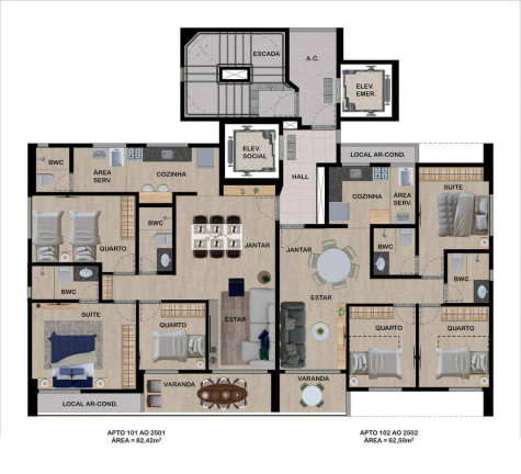 Imagem Apartamento com 3 Quartos à Venda, 62 m² em Torre - Recife