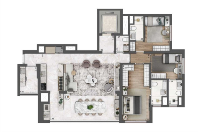 Imagem Apartamento com 3 Quartos à Venda, 123 m² em Chácara Klabin - São Paulo