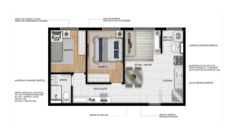 Imagem Apartamento com 2 Quartos à Venda, 45 m² em Piatã - Salvador
