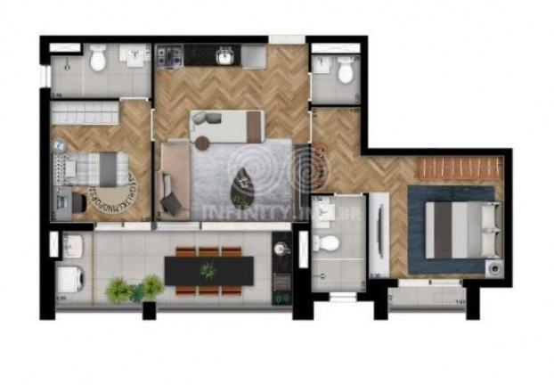 Imagem Apartamento com 2 Quartos à Venda, 70 m² em Pinheiros - São Paulo