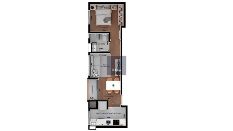 Imagem Apartamento com 2 Quartos à Venda, 61 m² em Boa Vista - Curitiba Imagem Apartamento com 2 Quartos à Venda, 61 m² em Boa Vista - Curitiba