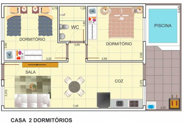 Imagem Casa de Condomínio com 2 Quartos à Venda, 53 m² em Cibratel Ii - Itanhaém