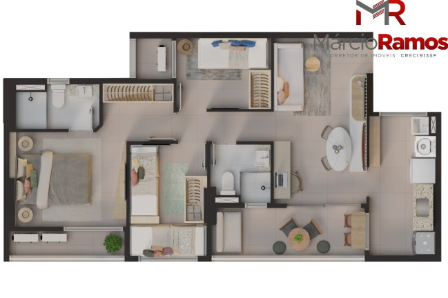 Imagem Imóvel com 2 Quartos à Venda, 49 m² em Messejana - Fortaleza Imagem Imóvel com 2 Quartos à Venda, 49 m² em Messejana - Fortaleza