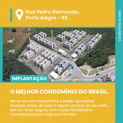 Imagem Imóvel com 2 Quartos à Venda, 40 m² em Chapéu Do Sol - Porto Alegre