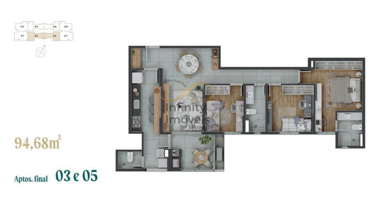 Imagem Apartamento com 4 Quartos à Venda, 211 m² em Serra Do Curral Del Rey - Nova Lima