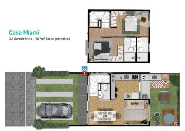 Imagem Casa com 2 Quartos à Venda, 65 m² em Praia Dos Namorados - Americana Imagem Casa com 2 Quartos à Venda, 65 m² em Praia Dos Namorados - Americana