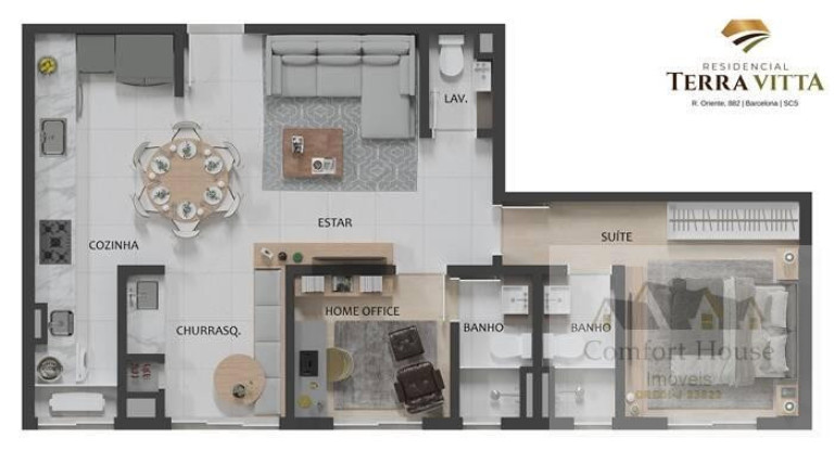 Imagem Apartamento com 2 Quartos à Venda, 67 m² em Barcelona - São Caetano Do Sul Imagem Apartamento com 2 Quartos à Venda, 67 m² em Barcelona - São Caetano Do Sul