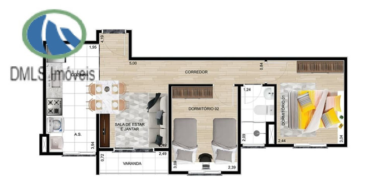 Imagem Apartamento com 2 Quartos à Venda, 45 m² em Laranjeiras - Caieiras Imagem Apartamento com 2 Quartos à Venda, 45 m² em Laranjeiras - Caieiras