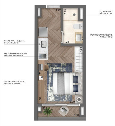 Imagem Apartamento com 1 Quarto à Venda, 33 m² em Perdizes - São Paulo