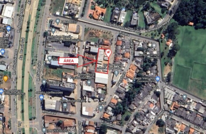 Terreno à Venda, 1.800 m² em Parque São João - Anápolis
