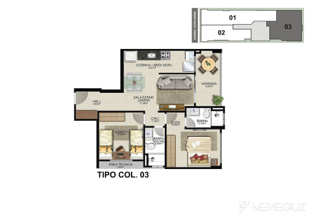Imagem Apartamento com 1 Quarto à Venda, 45 m² em Praia Do Morro - Guarapari