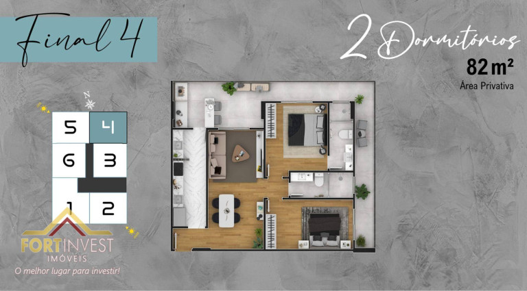 Imagem Imóvel com 2 Quartos à Venda, 82 m² em Boqueirão - Praia Grande