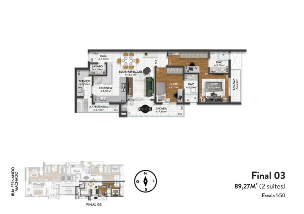 Imagem Apartamento com 2 Quartos à Venda, 89 m² em América - Joinville Imagem Apartamento com 2 Quartos à Venda, 89 m² em América - Joinville