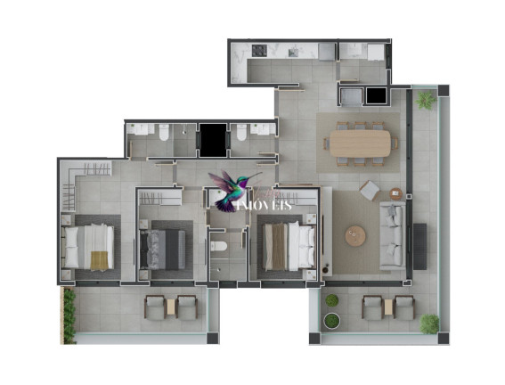 Imagem Apartamento com 2 Quartos à Venda, 89 m² em Centro - Torres