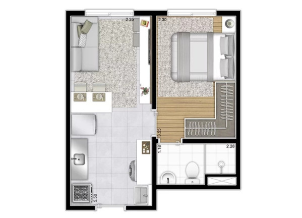 Imagem Imóvel com 1 Quarto à Venda, 28 m² em Bom Retiro - São Paulo Imagem Imóvel com 1 Quarto à Venda, 28 m² em Bom Retiro - São Paulo