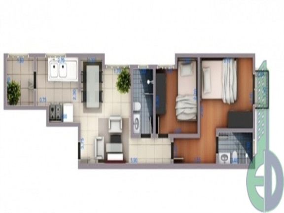 Imagem Apartamento com 2 Quartos à Venda, 53 m² em Vila Guiomar - Santo André Imagem Apartamento com 2 Quartos à Venda, 53 m² em Vila Guiomar - Santo André