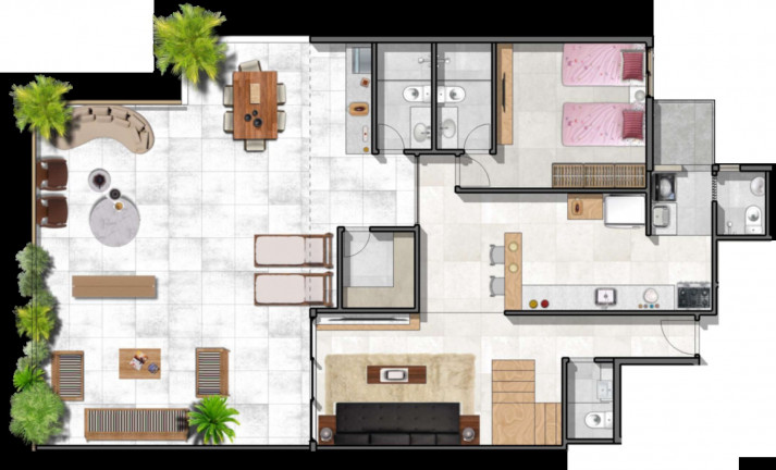 Imagem Cobertura com 1 Quarto à Venda, 17.480 m² em Barra Da Tijuca - Rio De Janeiro