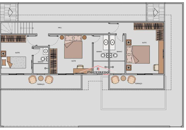 Imagem Sobrado com 3 Quartos à Venda, 127 m² em Vila Guilhermina - Praia Grande