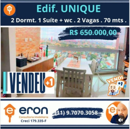 Imagem Apartamento com 2 Quartos à Venda, 70 m²