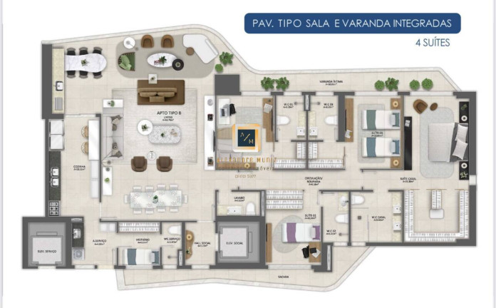Imagem Apartamento com 5 Quartos à Venda, 238 m² em Mucuripe - Fortaleza Imagem Apartamento com 5 Quartos à Venda, 238 m² em Mucuripe - Fortaleza