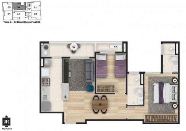 Imagem Apartamento com 2 Quartos à Venda, 61 m² em Jardim São Carlos - Sorocaba Imagem Apartamento com 2 Quartos à Venda, 61 m² em Jardim São Carlos - Sorocaba