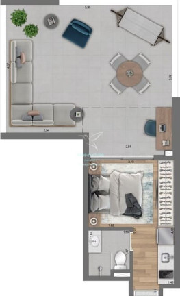 Imagem Studio com 1 Quarto à Venda, 20 m² em Paraíso - São Paulo Imagem Studio com 1 Quarto à Venda, 20 m² em Paraíso - São Paulo