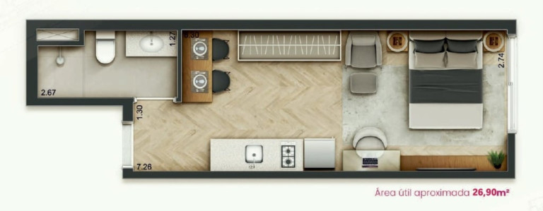 Imagem Imóvel com 1 Quarto à Venda, 26 m² em Jardim Paulista - São Paulo