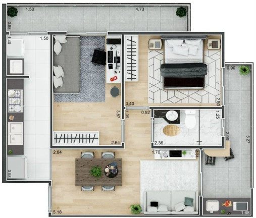 Imagem Apartamento com 2 Quartos à Venda, 61 m² em Forte - Praia Grande Imagem Apartamento com 2 Quartos à Venda, 61 m² em Forte - Praia Grande