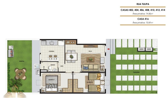 Imagem Casa de Condomínio com 2 Quartos à Venda, 74 m² em Guaratiba - Rio De Janeiro