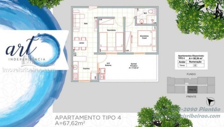 Imagem Apartamento com 2 Quartos à Venda, 55 m² em Campos Elíseos - Ribeirão Preto