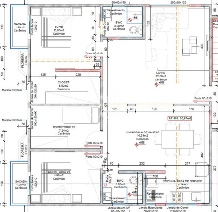 Imagem Apartamento com 3 Quartos à Venda, 95 m² em Vila Lalau - Jaraguá Do Sul