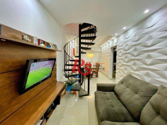 Imagem Cobertura com 3 Quartos à Venda, 207 m² em Marapé - Santos