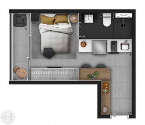 Imagem Apartamento com 1 Quarto à Venda, 43 m² em Moema - São Paulo