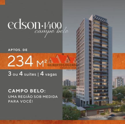 Imagem Apartamento com 4 Quartos à Venda, 234 m² em Campo Belo - São Paulo Imagem Apartamento com 4 Quartos à Venda, 234 m² em Campo Belo - São Paulo