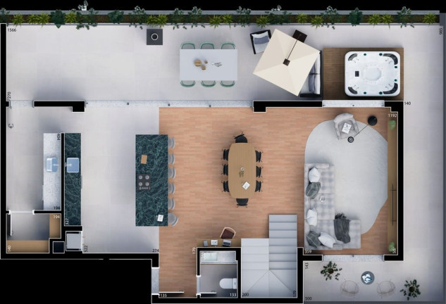 Imagem Cobertura com 3 Quartos à Venda, 255 m² em água Verde - Curitiba