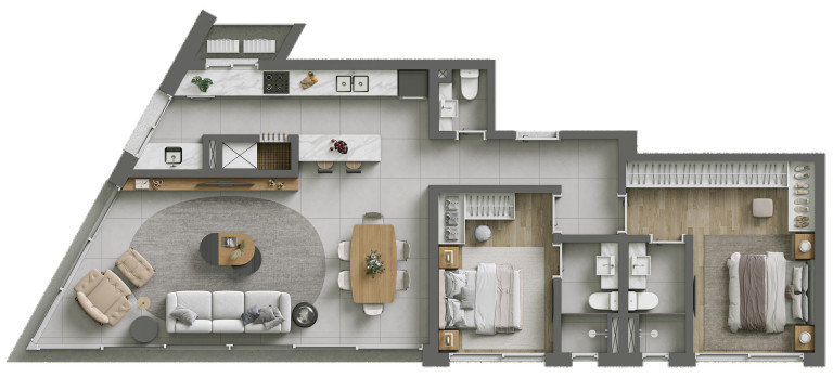 Imagem Apartamento com 2 Quartos à Venda, 96 m² em Centro - Torres