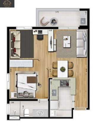 Imagem Apartamento com 1 Quarto à Venda, 50 m² em Rudge Ramos - São Bernardo Do Campo