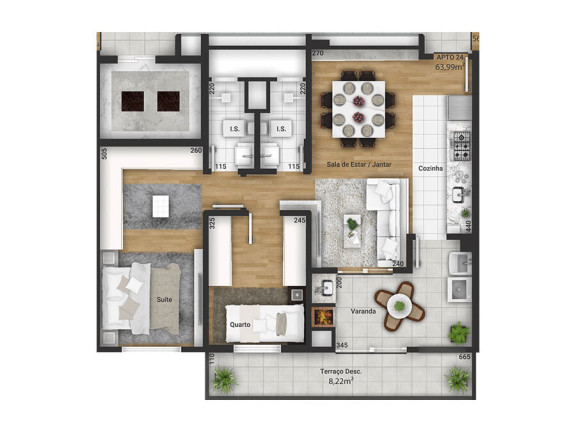Imagem Imóvel com 2 Quartos à Venda, 90 m² em Tingui - Curitiba