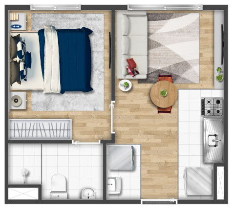 Imagem Apartamento com 2 Quartos à Venda, 36 m² em Vila Andrade - São Paulo Imagem Apartamento com 2 Quartos à Venda, 36 m² em Vila Andrade - São Paulo