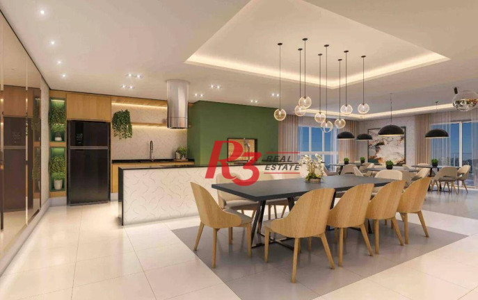 Imagem Apartamento com 3 Quartos à Venda, 124 m² em Gonzaga - Santos